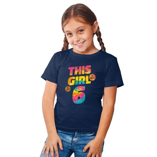 This girl is now 6 - Birthday t-shirt (Κοντομάνικο Παιδικό)